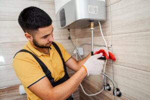 w.h. winegar tankless water heater installation plumber in Travilah